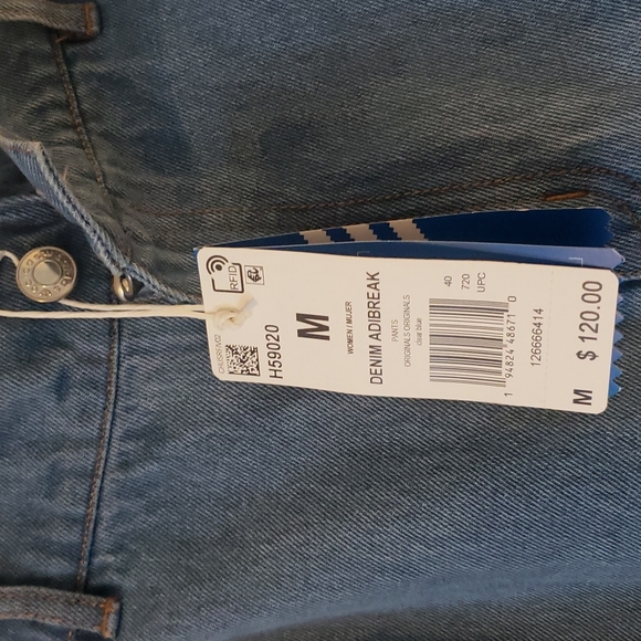 adidas Blue and White Track Pants - Picture 8 of 10